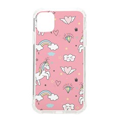 Cute-unicorn-seamless-pattern Iphone 11 Tpu Uv Print Case by Vaneshart