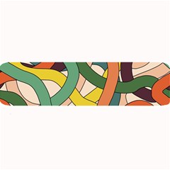 Snake Stripes Intertwined Abstract Large Bar Mat by Vaneshop