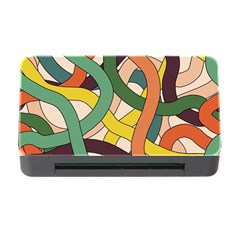 Snake Stripes Intertwined Abstract Memory Card Reader With Cf by Vaneshop