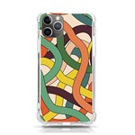 Snake Stripes Intertwined Abstract iPhone 11 Pro 5.8 Inch TPU UV Print Case Front