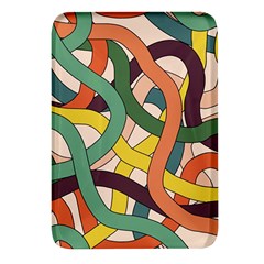 Snake Stripes Intertwined Abstract Rectangular Glass Fridge Magnet (4 Pack) by Vaneshop