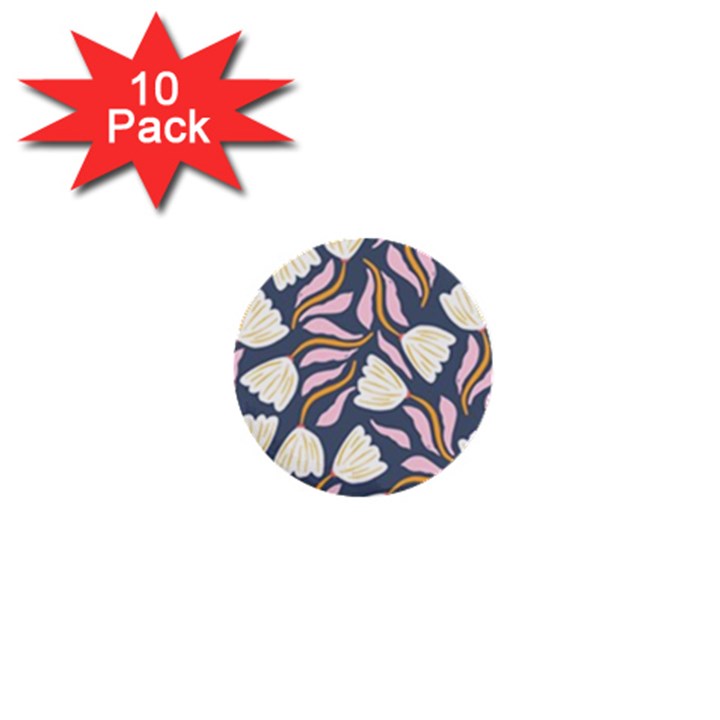 Flowers Pattern Floral Pattern 1  Mini Buttons (10 pack) 