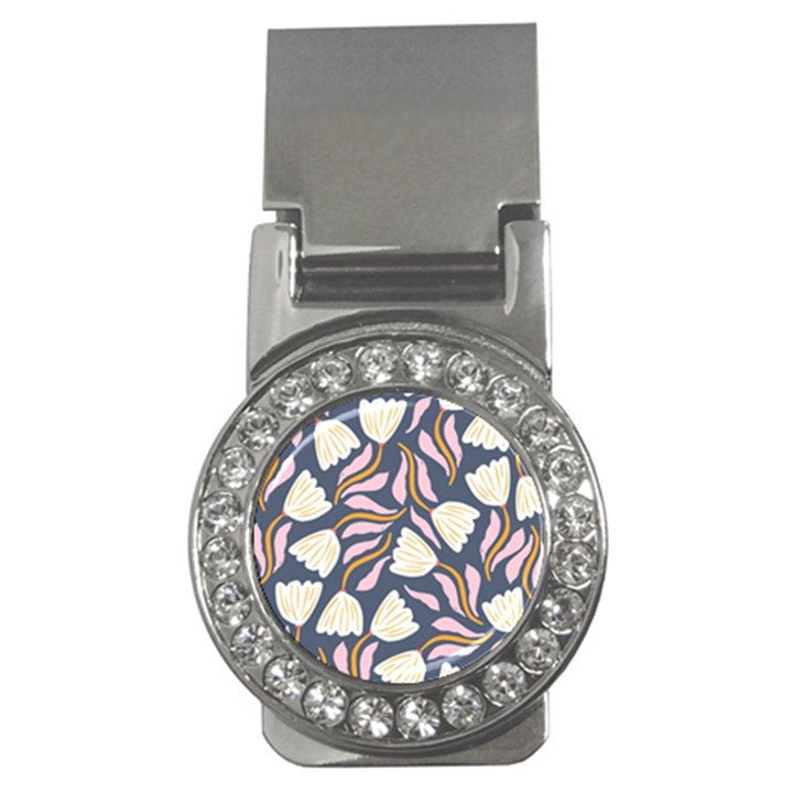 Flowers Pattern Floral Pattern Money Clips (CZ) 