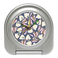 Flowers Pattern Floral Pattern Travel Alarm Clock by Vaneshop