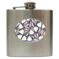 Flowers Pattern Floral Pattern Hip Flask (6 Oz) by Vaneshop