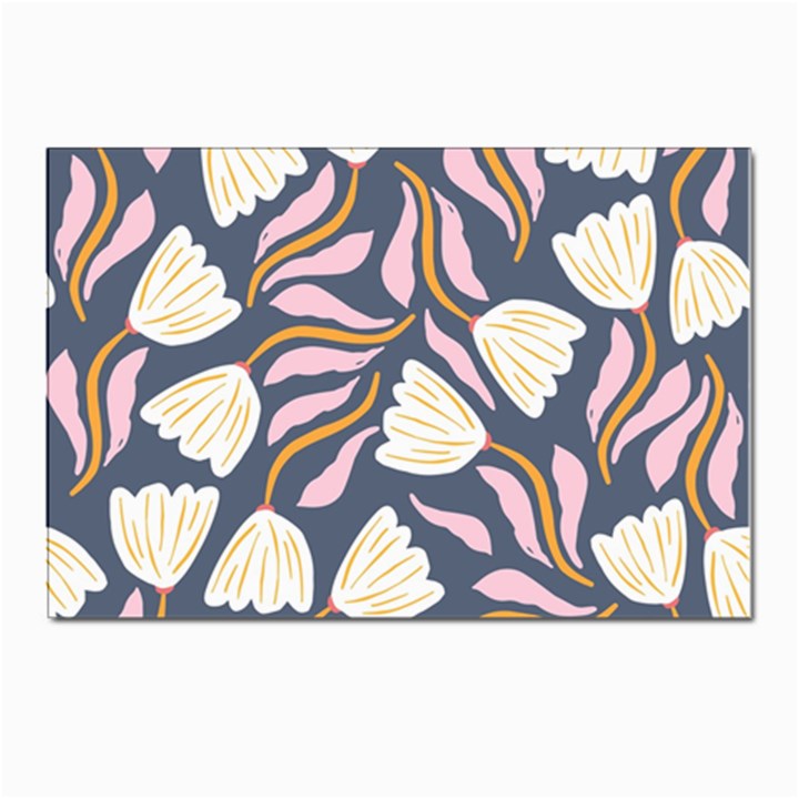 Flowers Pattern Floral Pattern Postcard 4 x 6  (Pkg of 10)