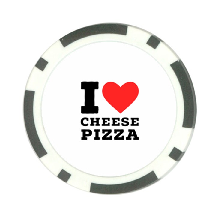 I love cheese pizza Poker Chip Card Guard