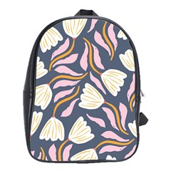 Flowers Pattern Floral Pattern School Bag (xl) by Vaneshop