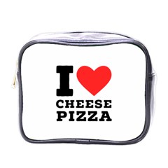 I Love Cheese Pizza Mini Toiletries Bag (one Side) by ilovewhateva