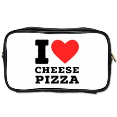 I Love Cheese Pizza Toiletries Bag (two Sides) by ilovewhateva