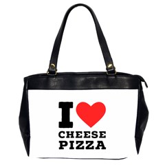 I Love Cheese Pizza Oversize Office Handbag (2 Sides) by ilovewhateva