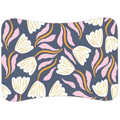 Flowers Pattern Floral Pattern Velour Seat Head Rest Cushion by Vaneshop