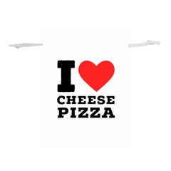 I love cheese pizza Lightweight Drawstring Pouch (S)