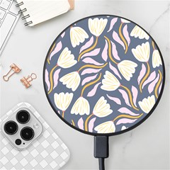 Flowers Pattern Floral Pattern Wireless Fast Charger(black) by Vaneshop