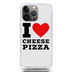 I love cheese pizza iPhone 13 Pro TPU UV Print Case