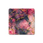 Pink Texture Resin Square Magnet Front