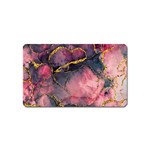 Pink Texture Resin Magnet (Name Card) Front