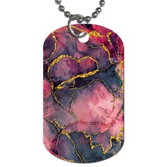 Pink Texture Resin Dog Tag (one Side)