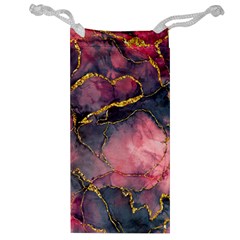 Pink Texture Resin Jewelry Bag