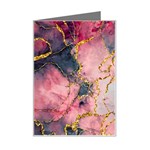 Pink Texture Resin Mini Greeting Card Left