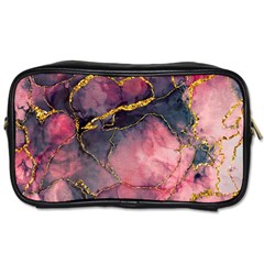 Pink Texture Resin Toiletries Bag (two Sides) by Vaneshop