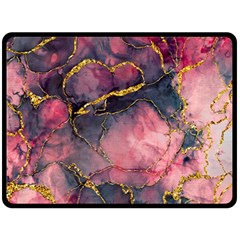 Pink Texture Resin Fleece Blanket (large) by Vaneshop