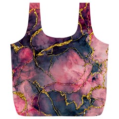 Pink Texture Resin Full Print Recycle Bag (xl) by Vaneshop