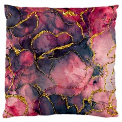 Pink Texture Resin Standard Premium Plush Fleece Cushion Case (one Side) by Vaneshop