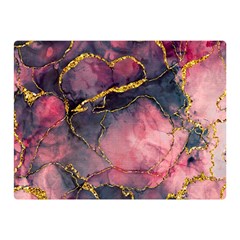 Pink Texture Resin Two Sides Premium Plush Fleece Blanket (mini) by Vaneshop