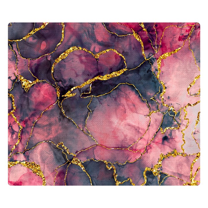 Pink Texture Resin Two Sides Premium Plush Fleece Blanket (Small)