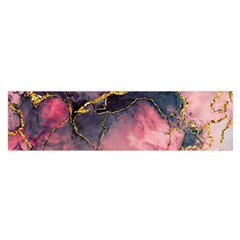 Pink Texture Resin Oblong Satin Scarf (16  X 60 ) by Vaneshop