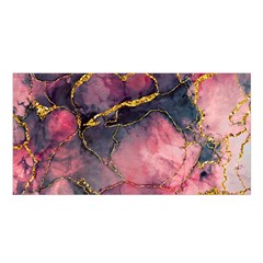 Pink Texture Resin Satin Shawl 45  X 80 