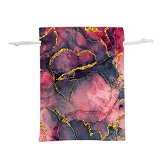 Pink Texture Resin Lightweight Drawstring Pouch (s) by Vaneshop