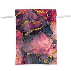 Pink Texture Resin Lightweight Drawstring Pouch (xl) by Vaneshop