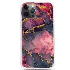 Pink Texture Resin Iphone 12 Pro Max Tpu Uv Print Case by Vaneshop