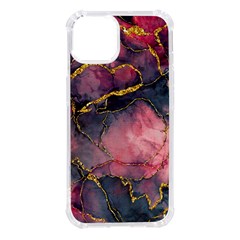 Pink Texture Resin Iphone 14 Tpu Uv Print Case by Vaneshop