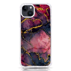 Pink Texture Resin Iphone 14 Plus Tpu Uv Print Case by Vaneshop