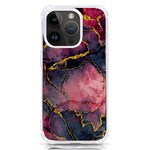 Pink Texture Resin iPhone 14 Pro TPU UV Print Case Front