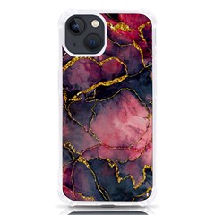 Pink Texture Resin Iphone 13 Tpu Uv Print Case by Vaneshop