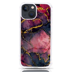 Pink Texture Resin Iphone 13 Mini Tpu Uv Print Case