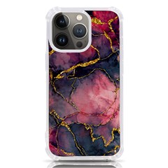 Pink Texture Resin Iphone 13 Pro Tpu Uv Print Case by Vaneshop