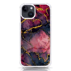 Pink Texture Resin Iphone 14 Tpu Uv Print Case by Vaneshop