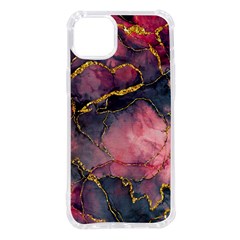 Pink Texture Resin Iphone 14 Plus Tpu Uv Print Case by Vaneshop