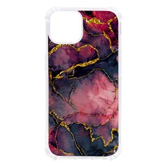 Pink Texture Resin Iphone 13 Tpu Uv Print Case by Vaneshop