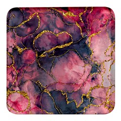 Pink Texture Resin Square Glass Fridge Magnet (4 Pack) by Vaneshop