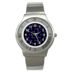 Background Pattern Graphic Stainless Steel Watch by Vaneshop