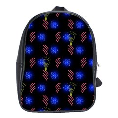 Background Pattern Graphic School Bag (large) by Vaneshop