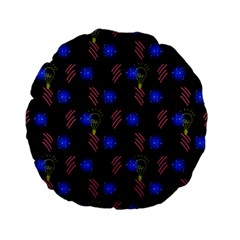 Background Pattern Graphic Standard 15  Premium Flano Round Cushions by Vaneshop