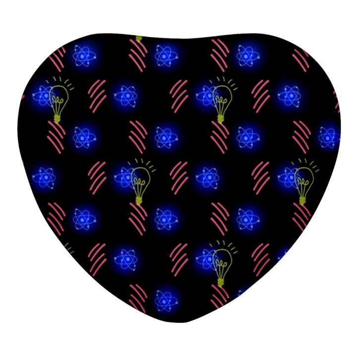 Background Pattern Graphic Heart Glass Fridge Magnet (4 pack)