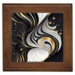 Pattern Gold Marble Framed Tile by Vaneshop